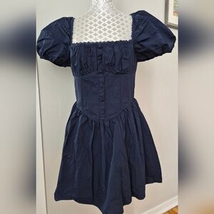 Boohoo Midnight Blue Dress